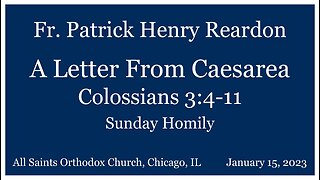 A Letter from Caesarea (Colossians 3:4-11)