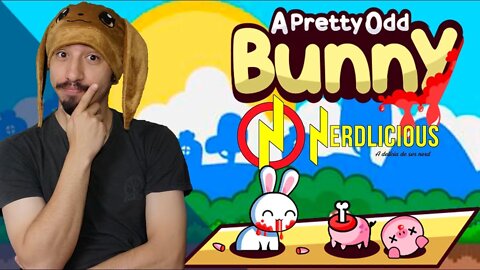 🎮 GAMEPLAY! Um jogo muito fofo e bizarro, A PRETTY ODD BUNNY, um coelho que come porcos!