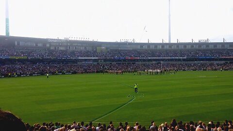 ANZAC Day Opening Ceremony Fremantle Dockers VS Carlton Blues Western Australia