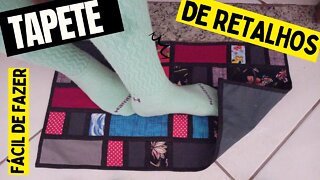 Esse projeto até um iniciante faz. Reciclagem/retalhos/pernas de calça - EP226