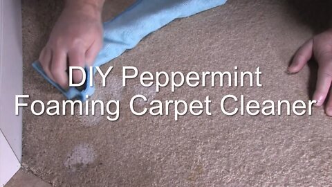 DIY Peppermint Foaming Carpet Cleaner