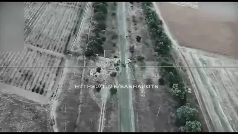 Russian Lancet Kamikaze UAV Destroys Ukranian Checkpoint In The Kherson Direction