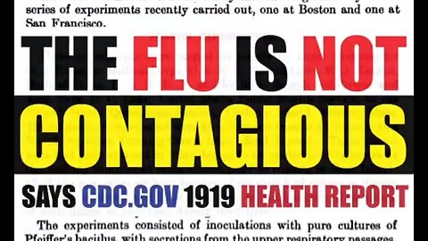 2404. 🚨 💥THE FLU IS NOT CONTAGIOUS.. I REPEAT... THE FLU IS A BIO WEAPON... 👆💊🥷