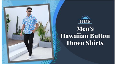 Best HDE Men's Hawaiian Shirt Short Sleeve