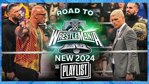 WWe NEW 2024 Rock & Roman Reigns vs.Cody Rhodes & Seth Rollins – Road to WrestleMania XL