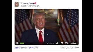 Donald J. Trump @realDonaldTrump TS post Jan 20, 2023, 9:30 AM