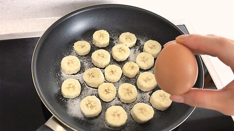 I Combined Egg With Banana & Make This Delicious Mini Banana Pancake Recipe