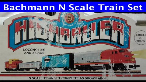The $6 Train Set. Bachmann Santa Fe HighBaller N Scale - thrift store find - #Nscale #Bachmann