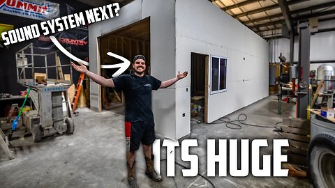 Building the Ultimate Paint Booth!! Next Big Upgrade? + Drywall Installation!