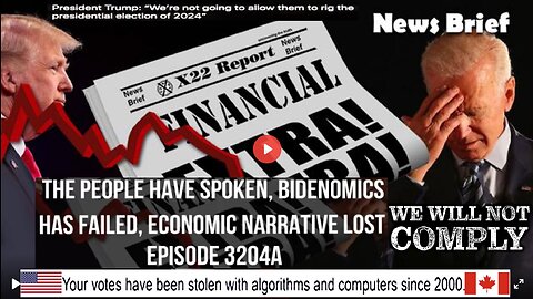 Ep. 3204a - The People Have Spoken, Bidenomics Has Failed, Economic Narrative Lost