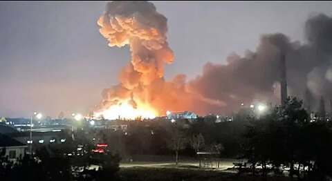 Ukraine Massive Explosion At Base Military Ammunition 💣💥