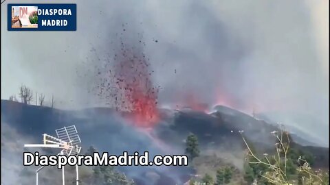 Vulcanul Cumbre Vieja. Lava ajunge și distruge una dintre casele afectate. Vezi video