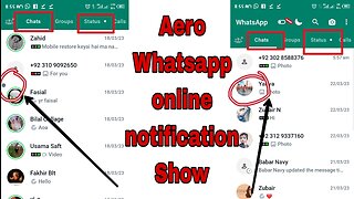 How to show online notification on GB Whatsapp|Aero Whatsapp|