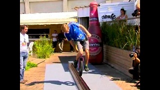 Unbelievable Unicycle Stunt