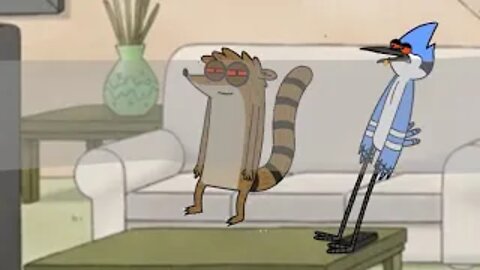 Mordecai and Rigby smoke weed (Animated)