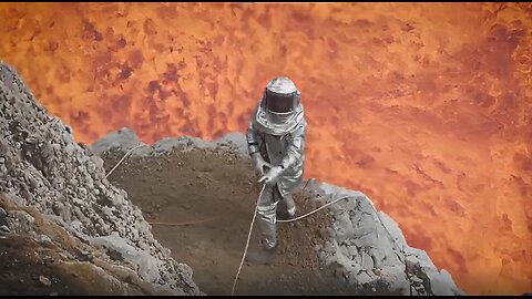 Volcano erupts as scientist takes selfie at craters base!!