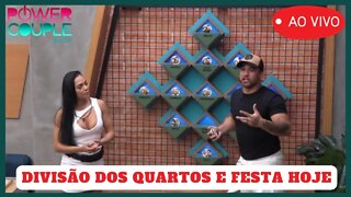 Power Couple Ao Vivo: Divisão Dos Quartos Para Os Casais e Festa Hoje!