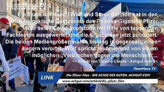 Nach Medien-Verklärung jetzt deutsche Pfizer-Files Auswertung - MittwochsUmzug 22.3.23 (1)