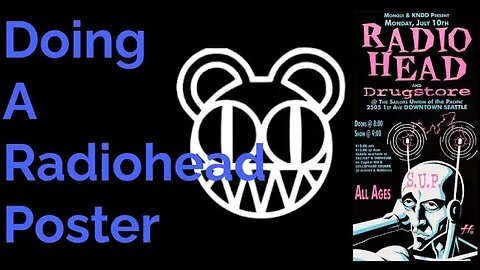 Doing A Radiohead Poster #radiohead #Music #Justinhampton #Posters