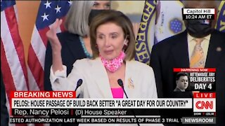 Pelosi Snaps At Reporter When Confronted With CBO Score Facts