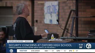 Oxford High School parents address school board about safety in the district