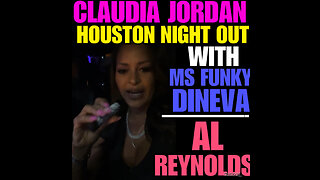 CJ Ep #46 Claudia Jordan, Ms Funky Dineva & Al Reynolds handing out in Houston, Texas