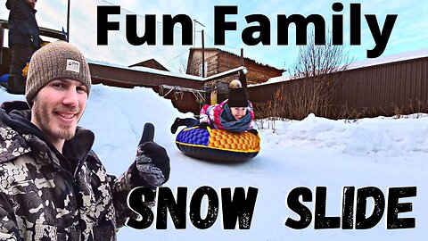 Fun Family snow slide
