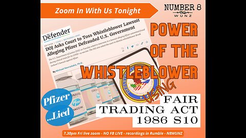 Ep 112 N8 16th Mar 2024 Power of the Whistleblower Using Fair Trading Act 1986