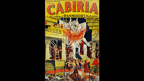Il film muto Cabiria,sottotitolato Visione storica del terzo secolo a.C. del 1914 FILM COMPLETO di Giovanni Pastrone.È considerato il più grande colossal.È anche stato il primo film della storia ad essere proiettato alla Casa Bianca a Washington D.C