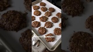 Vegan No Bake Chocolate Peanut Butter Oat Cookies