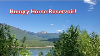 Driving by Hungry Horse Reservoir (near Glacier National Park)