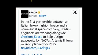 NASA SPACESUITS PARTNERS WITH PRADA - HELPING JUSTIFY THE BIG $$$$$ PRICE TAG