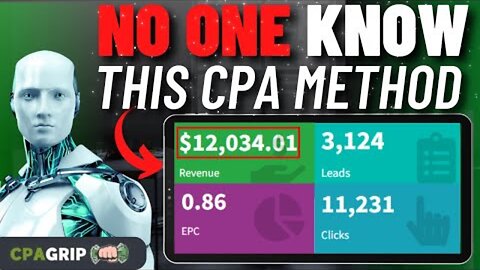 (99.7% Successfull) "MW" CPA Marketing 2022 Method To Make +$12,200.00/Month || Cpagrip Tutorial