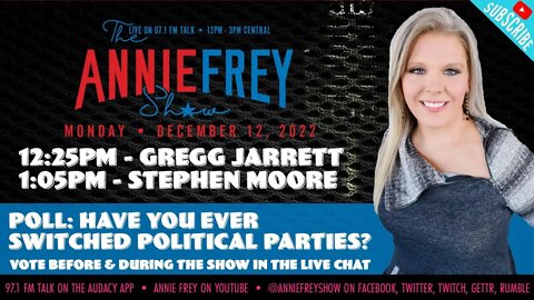 Party Switching, James Baker, and Trusting Your Government • Annie Frey Show 12/12/22
