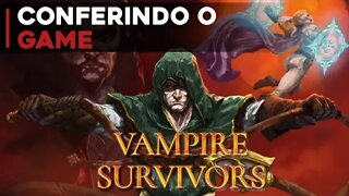 Conferindo o Game Vampire Survivors (Gameplay em Português PT-BR)