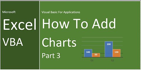 Excel | VBA | How To Add, Embed Charts | Part 3