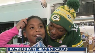 Green Bay Packers fans leave for Dallas