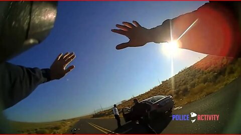 Los Lunas, New Mexico State Police Bad Tactics - Poor Officer Safety - Cross Fire & Lucky