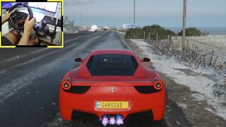 FERRARI 458 ITALIA - Forza Horizon 4 gameplay / Volante Logitech g29