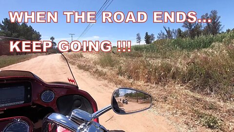 Josie's Hideout Ride, Off-Road leg... On A Harley.