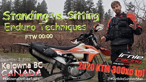 KTM 300 TPI Enduro Rider "Standing vs. Sitting" Fast Smooth Trail Motovlog by #DirtbikeSurvivorMan