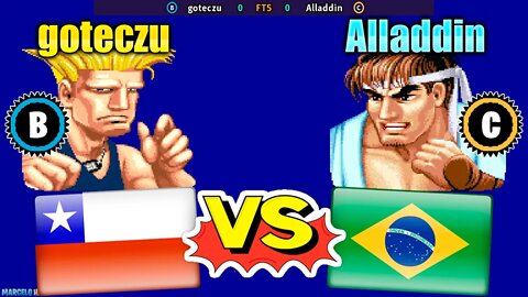 Street Fighter II': Hyper Fighting (goteczu Vs. Alladdin) [Chile Vs. Brazil]