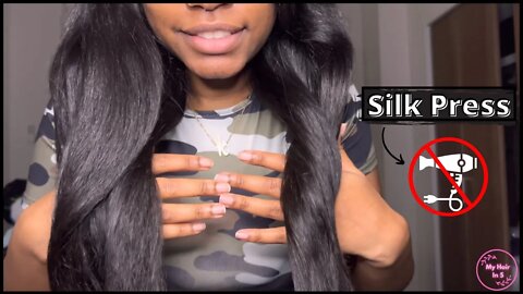 Silk Press At Home w/ Dyson Corrale| NO BLOW DRYING NEEDED| My Hair In 5