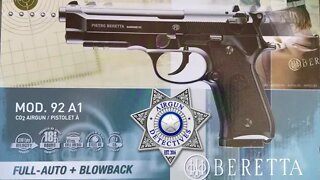 UMAREX, Beretta 92A1, Full Auto, Co2, .177, Blowback BB Pistol "Full Review" by Airgun Detectives
