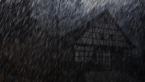 Rain Sounds For Sleeping - Abandoned House in Dark Misty Forest, Relaxing Rain for Deep Sleep