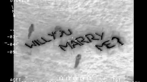 Police Helicopter Captures Candlelight Marriage Proposal