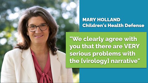 "VERY serious problems with the narrative": Mary Holland (CHD) admits viruses may not exist