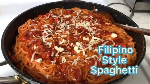 Filipino style spaghetti 😋