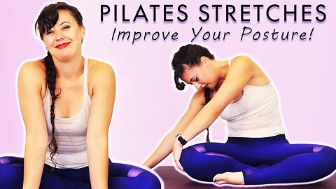 Pilates Workout, Better Posture for Back & Shoulders | Beginners Workout Stretches w/ Kait