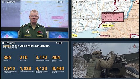 18.02.23 ⚡️Russian Defence Ministry report on the progress of the deNAZIfication of Ukraine